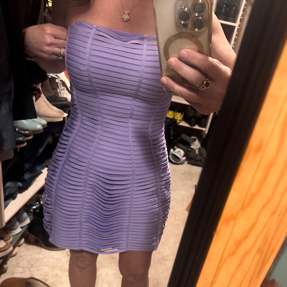 Elliatt Strapless Lavender Bandage Dress size 2- NWT